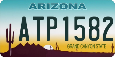 AZ license plate ATP1582