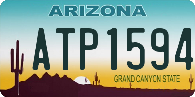 AZ license plate ATP1594