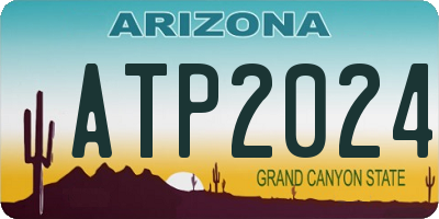 AZ license plate ATP2024
