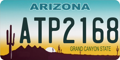 AZ license plate ATP2168
