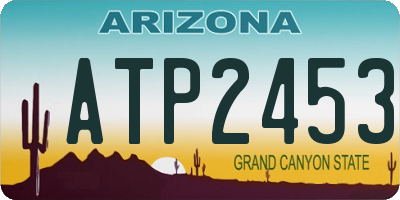 AZ license plate ATP2453
