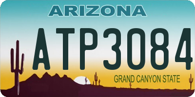 AZ license plate ATP3084