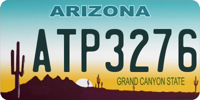 AZ license plate ATP3276