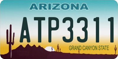 AZ license plate ATP3311