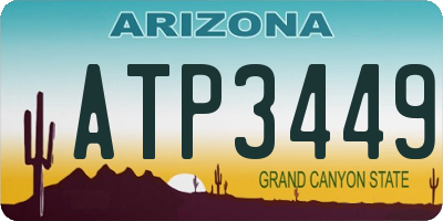 AZ license plate ATP3449