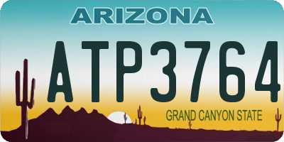 AZ license plate ATP3764