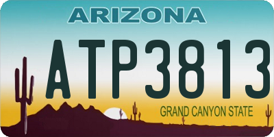 AZ license plate ATP3813