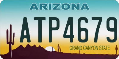 AZ license plate ATP4679