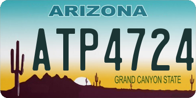 AZ license plate ATP4724