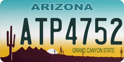 AZ license plate ATP4752