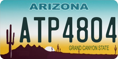 AZ license plate ATP4804