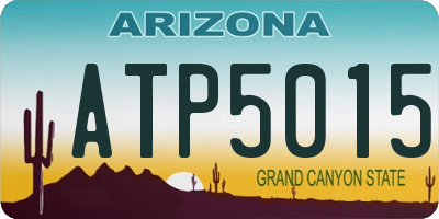 AZ license plate ATP5015