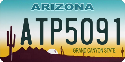 AZ license plate ATP5091