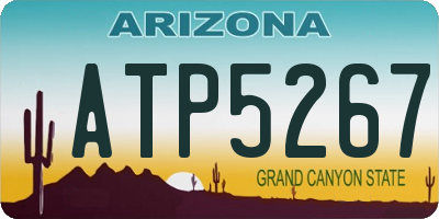 AZ license plate ATP5267