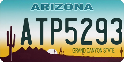 AZ license plate ATP5293