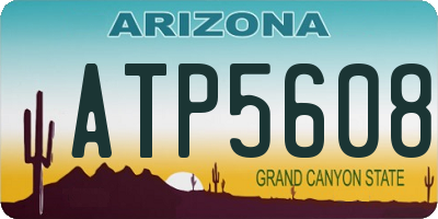 AZ license plate ATP5608