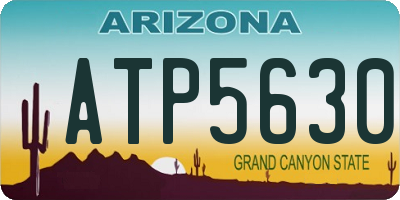 AZ license plate ATP5630
