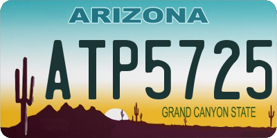 AZ license plate ATP5725