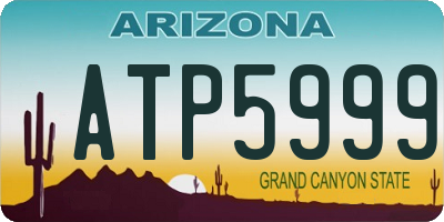AZ license plate ATP5999