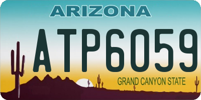 AZ license plate ATP6059