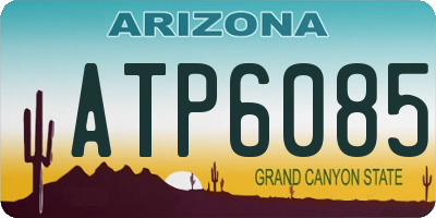 AZ license plate ATP6085