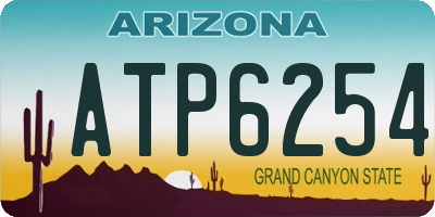AZ license plate ATP6254