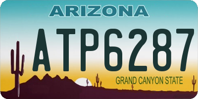 AZ license plate ATP6287