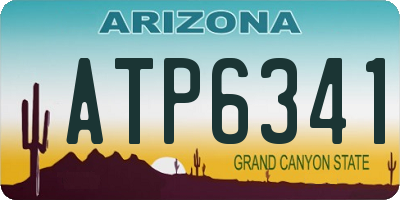 AZ license plate ATP6341