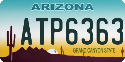 AZ license plate ATP6363