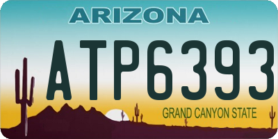 AZ license plate ATP6393