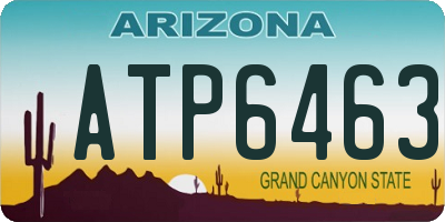 AZ license plate ATP6463