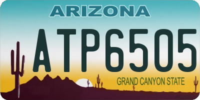 AZ license plate ATP6505