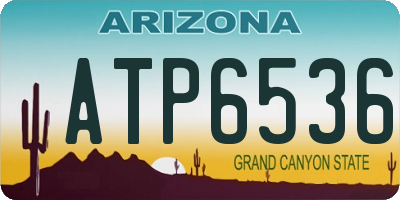 AZ license plate ATP6536