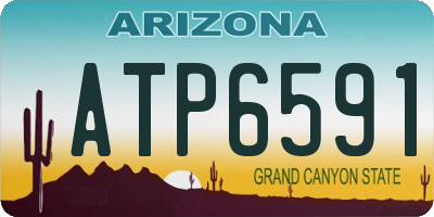 AZ license plate ATP6591