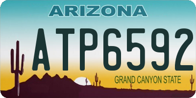 AZ license plate ATP6592