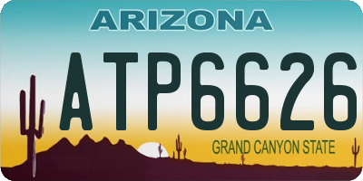 AZ license plate ATP6626