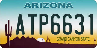 AZ license plate ATP6631