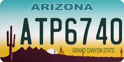 AZ license plate ATP6740