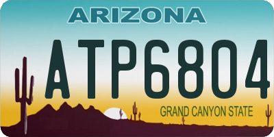 AZ license plate ATP6804