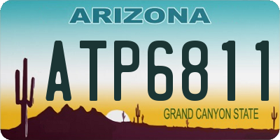 AZ license plate ATP6811