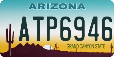 AZ license plate ATP6946