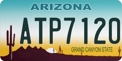 AZ license plate ATP7120