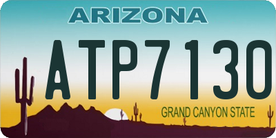 AZ license plate ATP7130