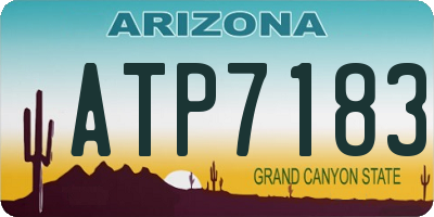 AZ license plate ATP7183