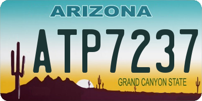 AZ license plate ATP7237