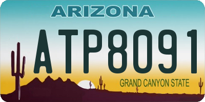 AZ license plate ATP8091