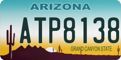 AZ license plate ATP8138