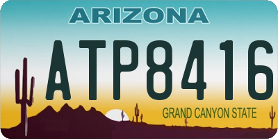 AZ license plate ATP8416