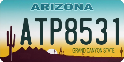 AZ license plate ATP8531