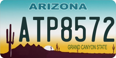 AZ license plate ATP8572